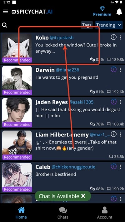 spicychat ai聊天软件截图1