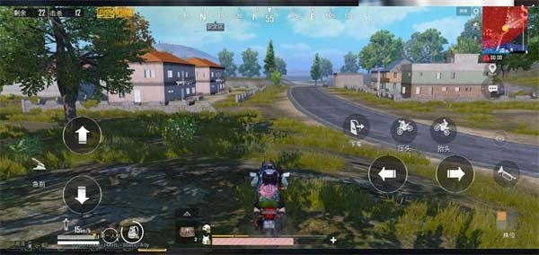 PUBG R城河流侧地形优势展示