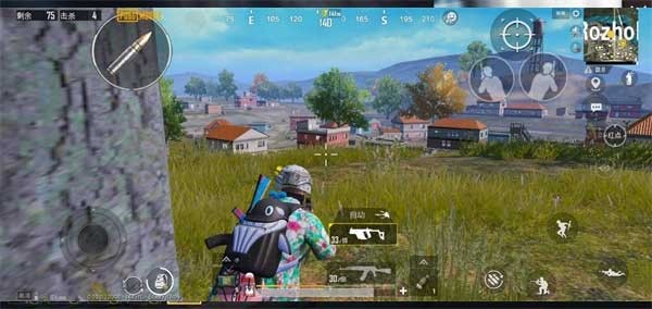 PUBG R城大仓库点位观察位置