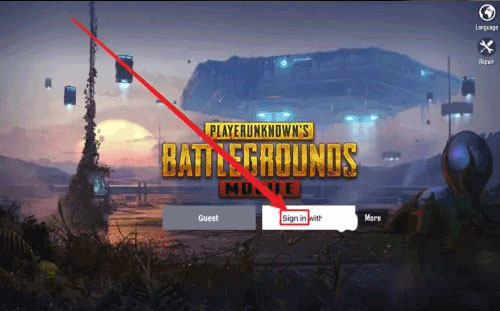 PUBG体验服账号密码登录界面