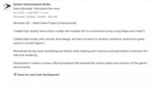 有消息称Eidos蒙特利尔正秘密开发一款&ldquo;4A&rdquo;级别的游戏项目！