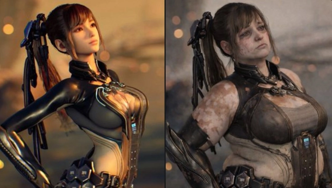 欧美版《剑星》伊芙经国外博主AI重绘后，昔日女神形象骤变大妈