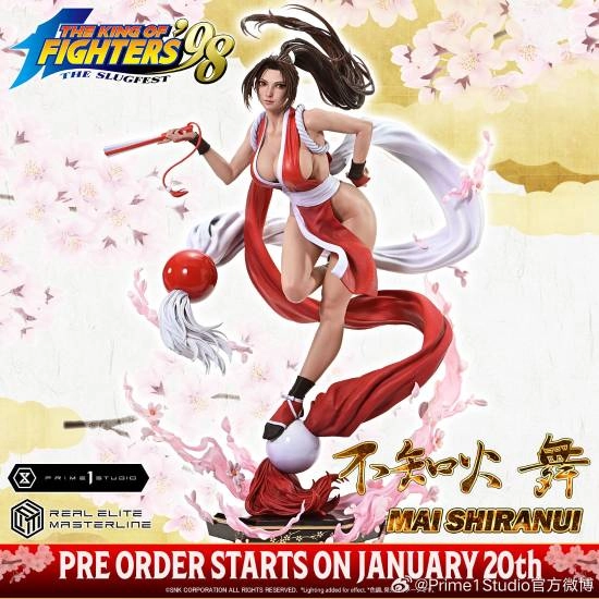 《拳皇98》不知火舞1/4比例手办开启预订！这位“人间凶器”角色手办值得入手