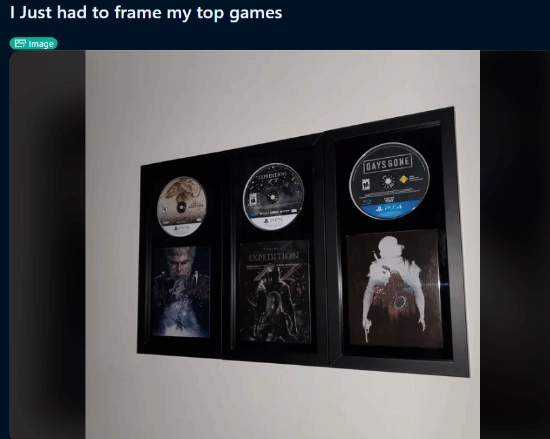 外国玩家将《黑神话》实体盘裱起来展示：它绝对是我今年的最佳之选！