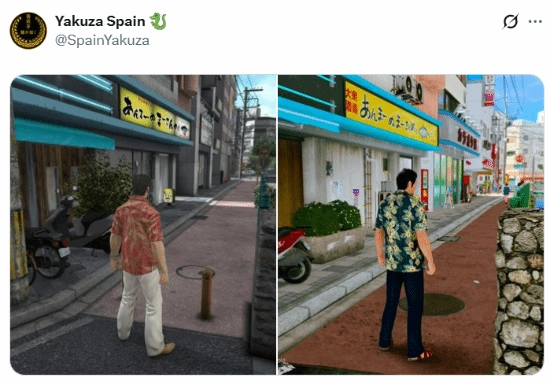 重制真的比不上原版吗？《如龙极3》对比原版的图片引发众多玩家吐槽