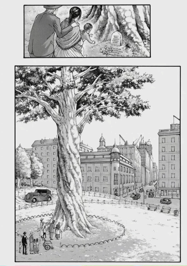 《巨人》结局再度引发热议，各平台热搜都在讨论：三笠最终和让走到一起了吗？