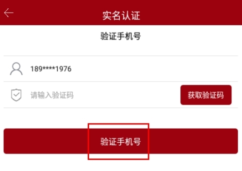 文旅政务实名认证页面手机号验证步骤示意图