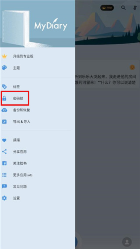 我的日记vip解锁版密码锁设置入口图