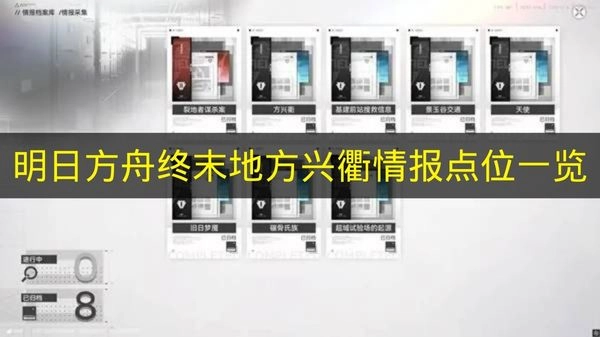 《明日方舟终末地》方兴衢情报点位全收录