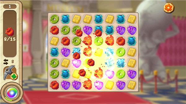 我的博物馆故事三消关卡界面