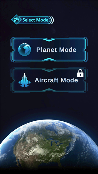 星球粉碎模拟器主界面点击planet mode的操作截图