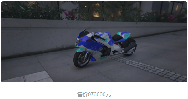 诗津白鸟竞速版摩托车展示图