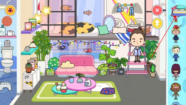 把持箱人物放到房间内
