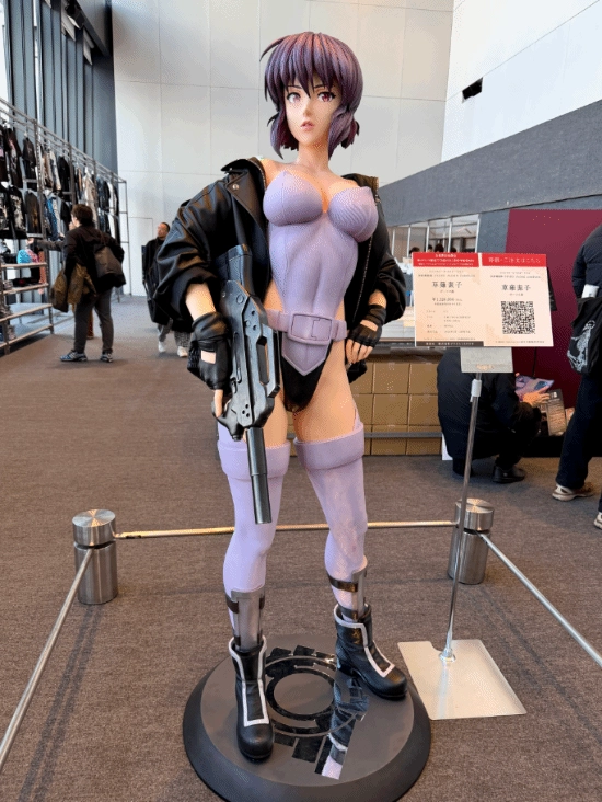 机械美学的极致呈现！草薙素子3D雕塑全金属质感带来强烈视觉冲击