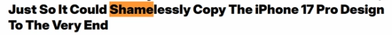 老外忍不住吐槽国产手机抄袭iPhone毫无底线：三个摄像头中存在一个虚假的