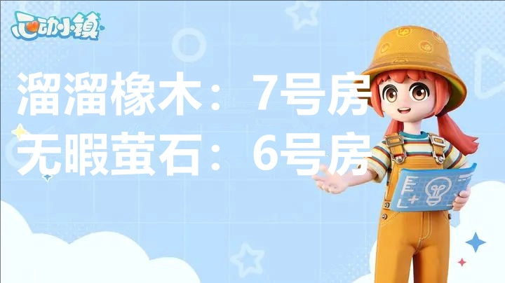 2月4日心动小镇中溜溜橡木与无暇荧石的具体方位