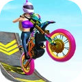 疯狂特技摩托游戏绿色版