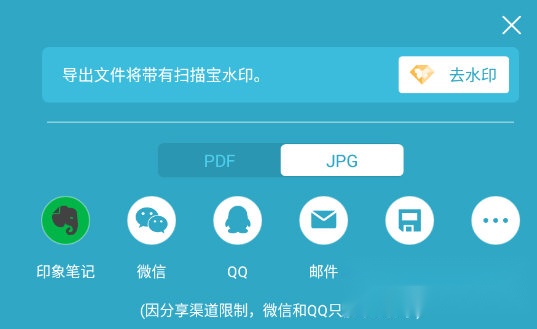 印象扫描宝去水印选项位置图
