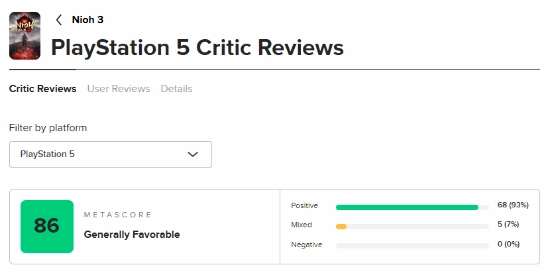 《仁王3》媒体评分已陆续公布！你是否会第一时间购买呢？