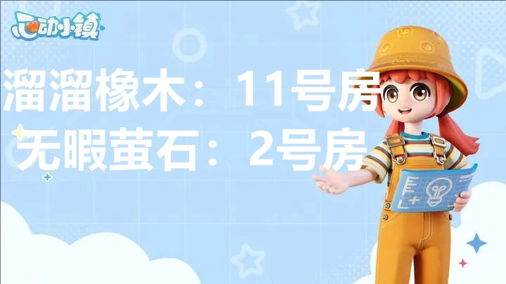 2月6日心动小镇溜溜橡木与无暇荧石的具体位置信息