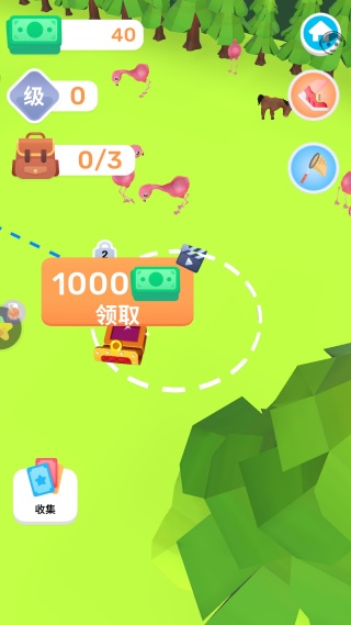 给宠物喂食互动界面