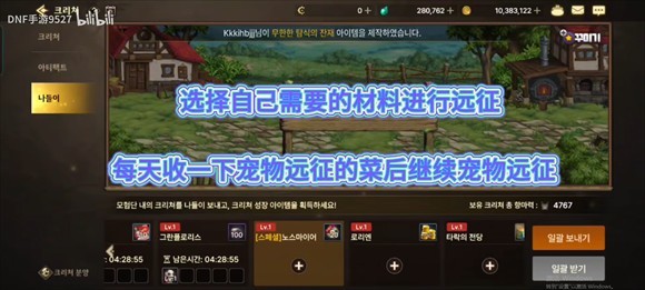 宠物远征设置界面