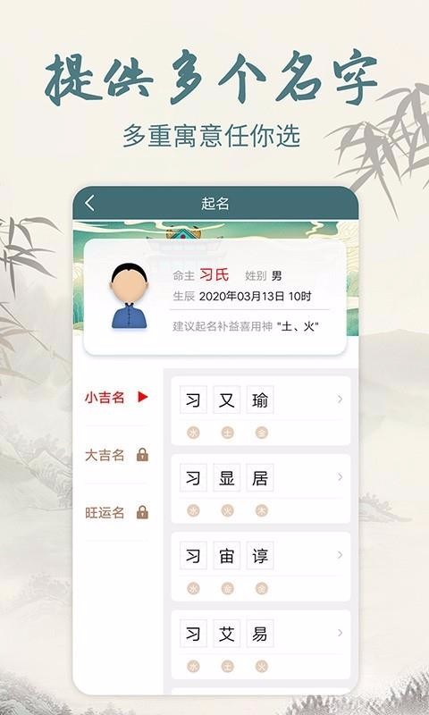 起名取名解名大全截图