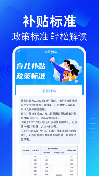 育儿补贴查询助手截图0
