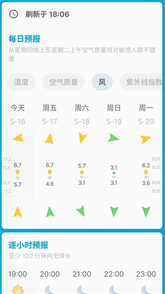 安心天气提醒1