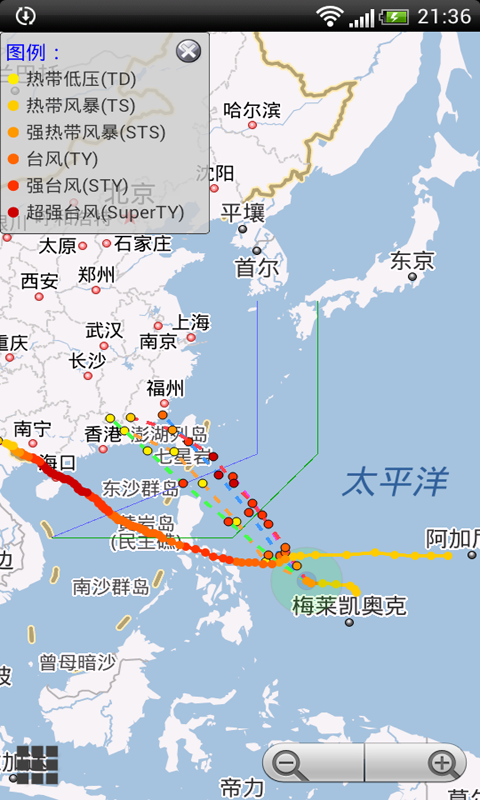 台风预报截图0