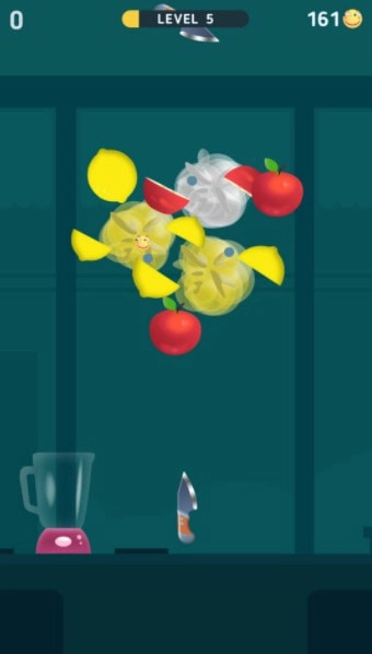 果汁碰撞切水果