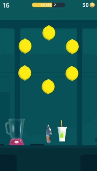 果汁碰撞切水果