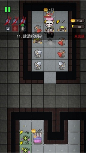 猛鬼宿舍不减反增房间内部布局，床铺、炮塔与防御大门的摆放参考