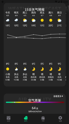 雷达实时天气预报截图