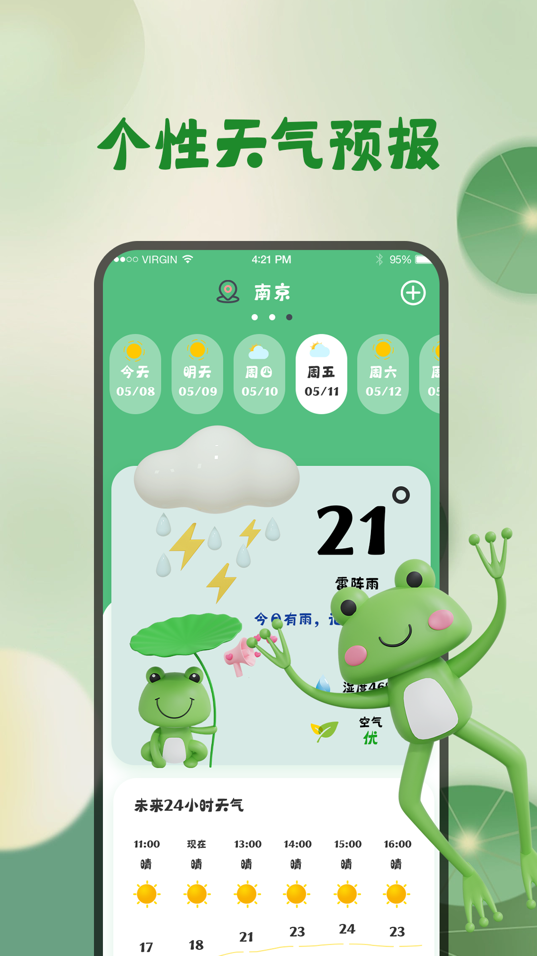 青蛙旅行天气预报3