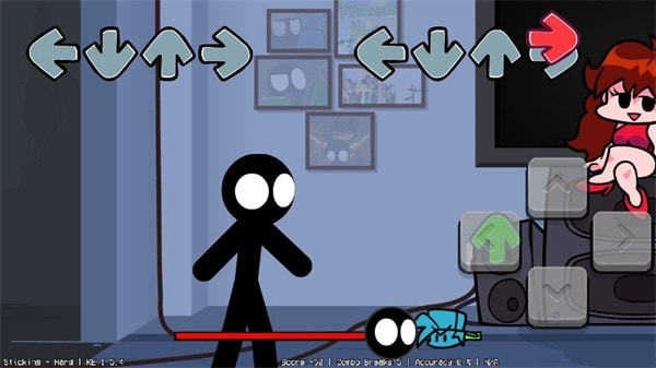 FNF火柴人小黑模组图1