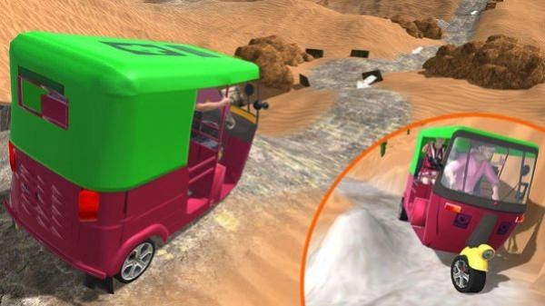 人力三轮车野外驾驶图2