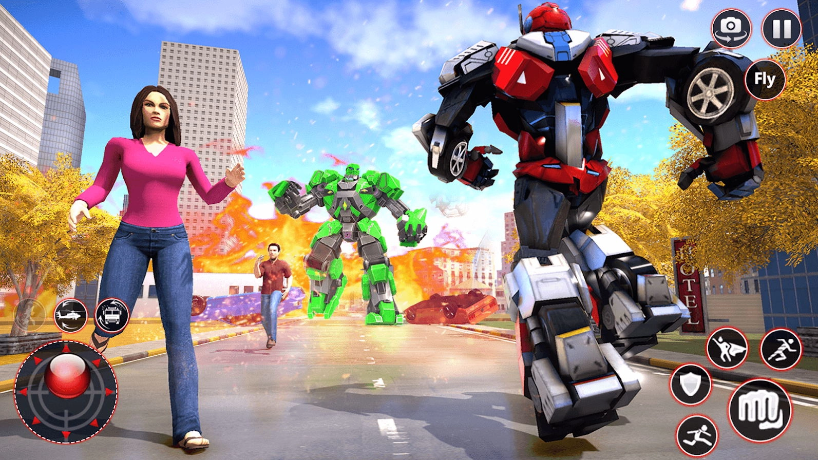 飞行消防员机器人(Rescue Robot Car Transformation)