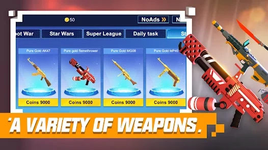 像素世界FPS射击(Pixel Gunfight World Front FPS)