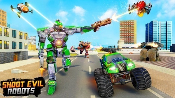 怪兽机器卡车(Monster Truck Robot Game)最新免费版