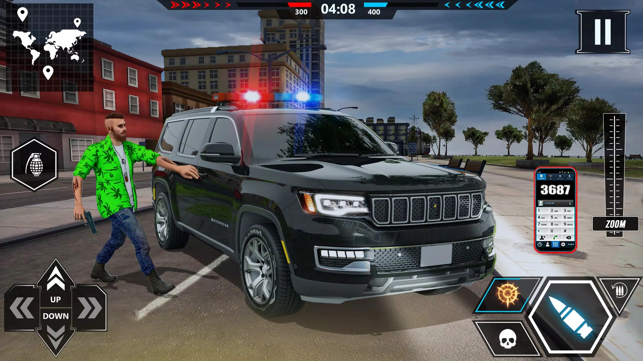 警察运输车(US police Cars Transport truck)