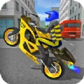 警察驾驶摩托车(Police MotorBike Race Simulator 3D)