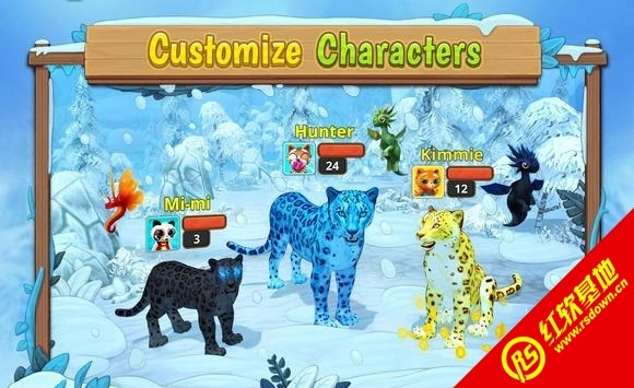 野生雪豹家族(Snow Leopard Family Sim)