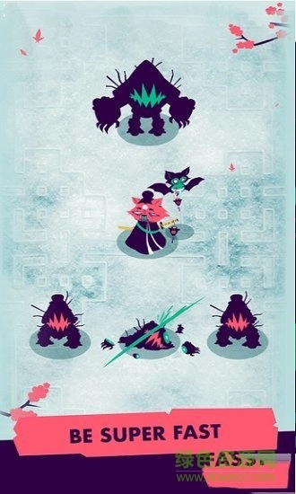 黑暗忍者挥刀斩敌