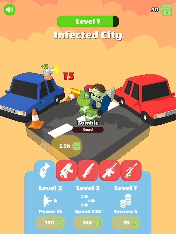 转圈射击(Idle Shoot)