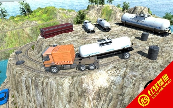 旋转山地石油大卡车(Oil Tanker Truck)