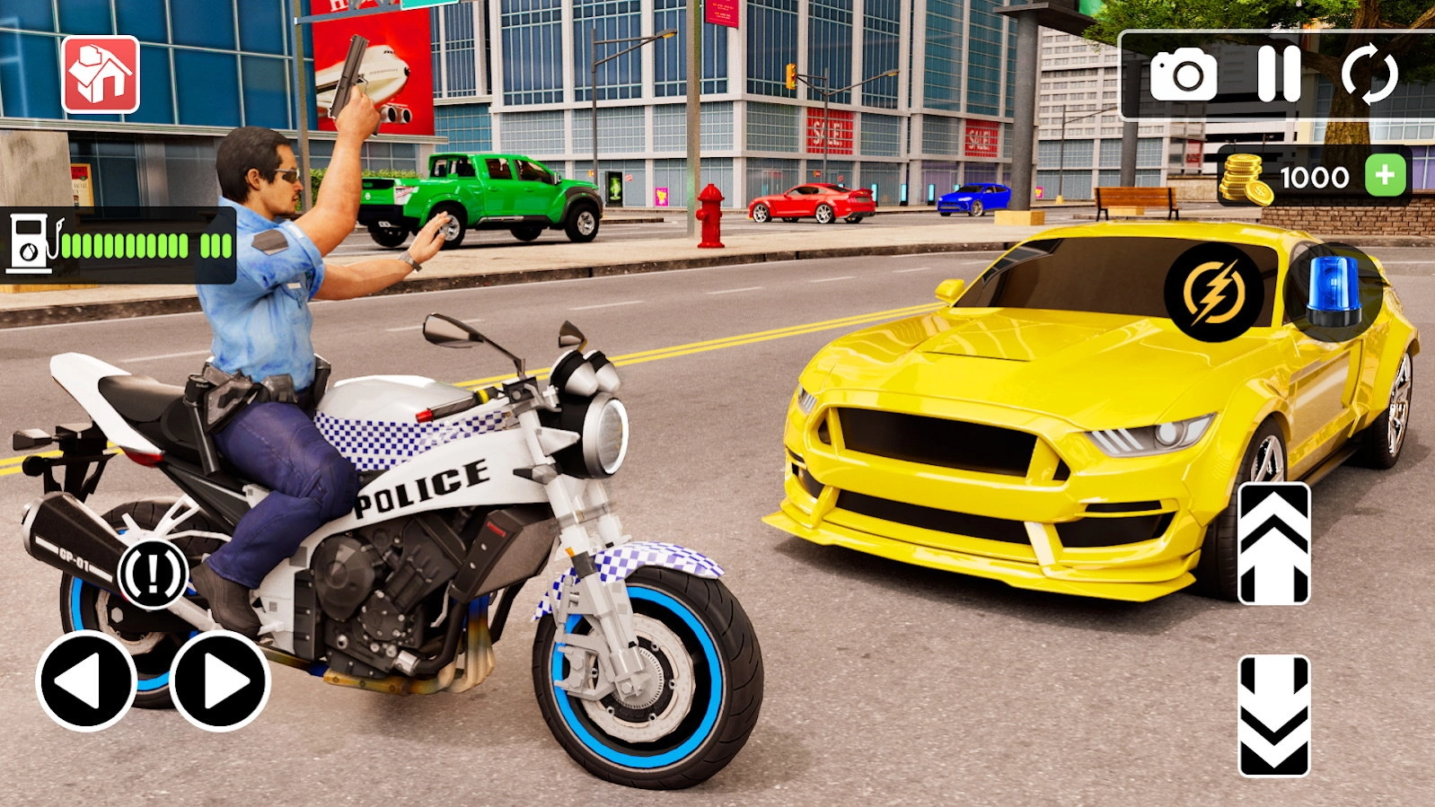警察驾驶摩托车(Police MotorBike Race Simulator 3D)