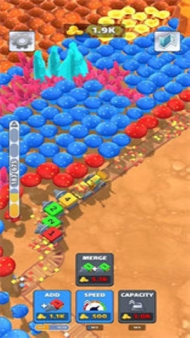 矿车合并放置狂热(Mine Cart Merge)游戏完整版