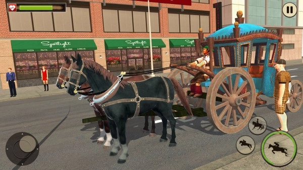马车出租车司机(Horse Taxi City Transport Horse Riding Games)