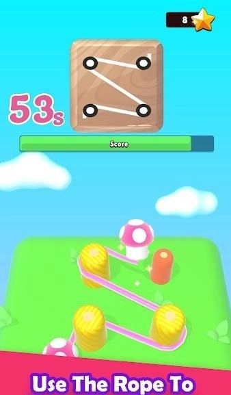 别住绳子(Pin The Rope)